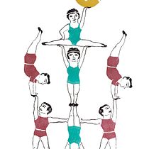 Acrobats...ale hop!!. Un proyecto de Ilustración tradicional de Berta Fortet Berne - 22.04.2017