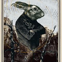 Ilustración Serigrafía "The Rabbit-man". Projekt z dziedziny Trad, c i jna ilustracja użytkownika Francis Casanova - 01.05.2017
