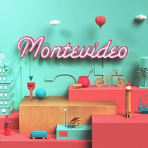 Montevideo: Dirección de Arte con Cinema 4D. 3D, and Art Direction project by Nicolás López - 04.18.2019