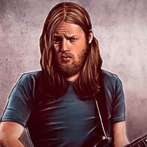 DAVID GILMOUR. Mi Proyecto del curso: Del dibujo a lápiz a la ilustración digital. Projekt z dziedziny Trad, c i jna ilustracja użytkownika Alessandra Stanga - 10.05.2017