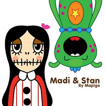 Madi & Stan, Mi Proyecto del curso: Crea un Art Toy. Un progetto di Design, Character design e Illustrazione vettoriale di María González - 14.07.2017