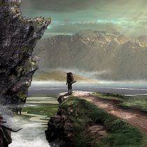 Mi Proyecto del curso: Matte Painting: creando mundos fotorrealistas titulado "La Busqueda Final" espero les guste. Traditional illustration project by Aldo Massa - 06.30.2017