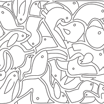 Proyecto dibujando con rotulador (marcadores en Colombia) aves. Pattern Design, and Traditional illustration project by Ana Grajales - 07.03.2017