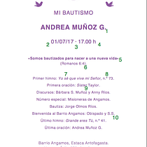 Mi Proyecto del curso: Bautismo de Andrea Ein Projekt aus dem Bereich T und pografie von Freaktools Agencia Digital - 23.07.2017