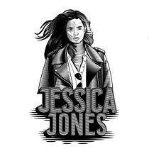 Mi Proyecto del curso: Técnicas de grabado digital - Jessica Jones - Marvel. Un progetto di Graphic design, Illustrazione vettoriale, Serigrafia e Tipografia di Brenda Palavicino - 02.08.2017