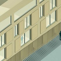 Conjunto de viviendas en el barrio de Velluters ( Valencia) Ein Projekt aus dem Bereich Architektur und Vektorillustration von o - 04.08.2017