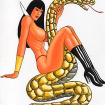 Mi Proyecto del curso: Cómo conquistar a una Pin Up. Traditional illustration, Fine Arts, Painting, Pencil Drawing, and Drawing project by geologobb - 08.10.2017