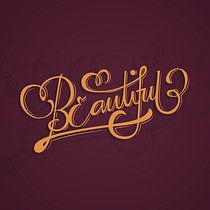 Beautiful Lettering | Mi Proyecto del curso: Los secretos dorados del lettering. Lettering project by Jonatas - 08.19.2017