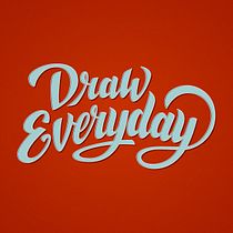 Lettering Draw Everytime Ein Projekt aus dem Bereich Grafikdesign und Lettering von Paulo Bordón - 06.09.2017