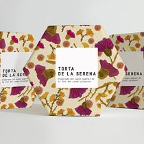 Proyecto de estampado para packaging de la torta de la serena. Un projet de Création de motifs de Cristina Perez - 07.09.2017
