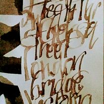 Mi Proyecto del curso: Caligrafía con tiralíneas. Calligraph project by Laura Bello - 09.03.2018