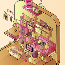Micromundo 2.0 / la era del estudiante Ein Projekt aus dem Bereich Traditionelle Illustration und Vektorillustration von Marta Rivera - 02.10.2017