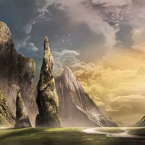 Mi Proyecto del curso: Matte Painting: creando mundos fotorrealistas. Un progetto di Design, Lighting design e Illustrazione tradizionale di santo - 03.11.2017
