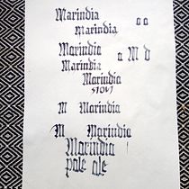 Marindia - mi proyecto de góticas potentes. Caligrafia, Design, e Tipografia projeto de maru_b - 04.11.2017