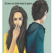 Portada ilustrada al óleo: Si pudiera Odiarte, Amelia Robin. Editorial Design, Traditional illustration, and Painting project by Nancy Olivo - 11.13.2017