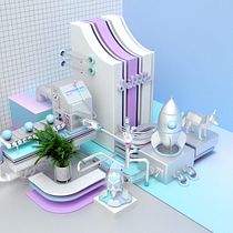Mi project in Dirección de Arte con Cinema 4D course. 3D project by Thanh Nguyen - 11.20.2017