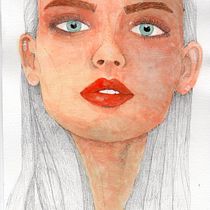 Mi project in Retrato ilustrado en acuarela course. Un projet de Illustration traditionnelle de Maria Isabel Rios - 25.11.2017