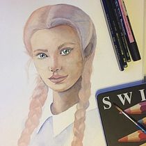Mi Proyecto del curso: Retrato ilustrado en acuarela. Un projet de  de Laura Cabezas Aguilar - 10.01.2018