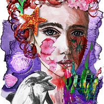 "Mujer - mar". Un projet de Illustration traditionnelle de Pedro Villarrubia - 05.12.2017