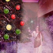 Navidad en las termas romanas de Bath. Collage project by Sonsoles de la Vega - 12.05.2017