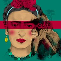 Frida Khalo. Fine Arts, and Traditional illustration project by María RG - 12.09.2017