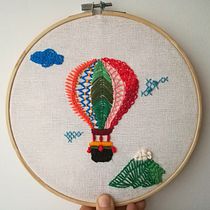 Mi globito bordado, Proyecto del curso: Técnicas de bordado: ilustrando con hilo y aguja. Arts, and Crafts project by Alicia - 12.27.2017