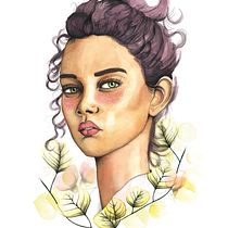 Mi Proyecto del curso: Retrato ilustrado en acuarela. Een project van Traditionele illustratie van candela - 30.12.2017