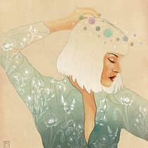 Retrato ilustrado en acuarela: Chicas de Cine. Een project van Traditionele illustratie van María Fernández - 30.12.2017