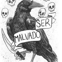 Mi Proyecto del curso: El cuervo..... Traditional illustration project by Daniel Preciado - 01.08.2018
