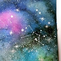 Mi Proyecto: Técnicas modernas de Acuarela - Galaxia. Projekt z dziedziny Design, Trad, c i jna ilustracja użytkownika Yiss MarLom - 10.01.2018