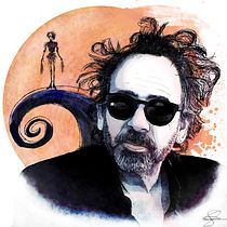 Homenaje a Tim Burton. Projekt z dziedziny Trad, c i jna ilustracja użytkownika sergiolinarescoba - 18.01.2018