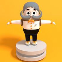 Mi Proyecto del curso: Diseño de personajes en Cinema 4D: del boceto a la impresión 3D. Character Design project by Sebastian Rondon - 01.24.2018