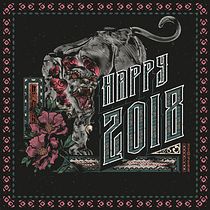 Happy Dog Year 2018. Un progetto di Design, Pattern design, Illustrazione tradizionale, Illustrazione vettoriale, Lettering e Tipografia di dreiikoo - 15.01.2018