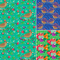 Proyecto Final: época lluviosa en el trópico. Projekt z dziedziny Pattern design użytkownika Carolina Bolaños Palma - 03.02.2018