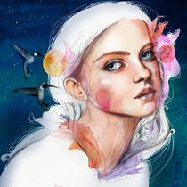 Mi Proyecto del curso: Retrato ilustrado en acuarela. Un projet de Beaux Arts, Illustration traditionnelle, Peinture , et Retouche photographique de Roxana Brizuela - 08.02.2018