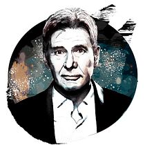 Mi Proyecto del curso: Retrato ilustrado con Photoshop - Harrison Ford. Projekt z dziedziny Trad, c i jna ilustracja użytkownika Pedro Fernandez Iñigo - 09.02.2018