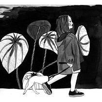 El Paseo: Introducción a la ilustración con tinta china: . Ilustração tradicional projeto de Lina Yumi Traspaderne - 12.02.2018