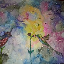 La leyenda de los pájaros. Un progetto di Illustrazione tradizionale di Marina Grasso - 20.02.2018