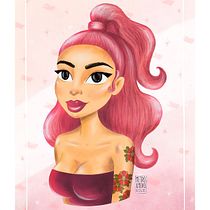 Mi Proyecto del curso: Cómo conquistar a una Pin Up. Character Design, and Traditional illustration project by Ana Campos - 02.28.2018