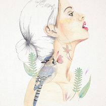 Retrato Final - Laura. Un proyecto de Bellas Artes, Diseño, Diseño gráfico, Ilustración tradicional y Pintura de lauramartinez_mg - 04.03.2018