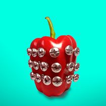 Pimiento PUNK - Proyecto del curso: Creación de imágenes Pop Art con objetos cotidianos - . Un projet de Design  de antonio zapata Beltran - 11.03.2018