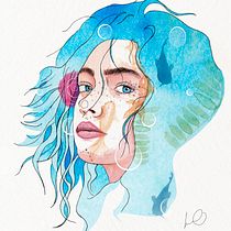 Mi Proyecto del curso: Retrato ilustrado en acuarela - Ivan Osorio. Un proyecto de Diseño de Iván Yael Osorio Lara - 13.03.2018