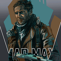 Mi Proyecto del curso: Del dibujo a lápiz a la ilustración digital mad max movie poster. Projekt z dziedziny Trad, c i jna ilustracja użytkownika Enrique Zabala - 20.03.2018