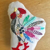 Mi Proyecto del curso: Técnicas de bordado: ilustrando con hilo y aguja. Arts, and Crafts project by Daniela RK - 03.31.2018