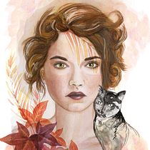Mi Proyecto del curso: Retrato ilustrado en acuarela. Un progetto di Illustrazione tradizionale di opomi - 01.04.2018
