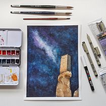 Mi Proyecto del curso: Técnicas modernas de Acuarela. Un progetto di Belle arti, Illustrazione tradizionale e Pittura di Nathalie Arana - 03.04.2018
