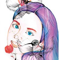 Mi Proyecto del curso: Retrato ilustrado en acuarela. Un progetto di Illustrazione tradizionale di knife555 - 04.04.2018