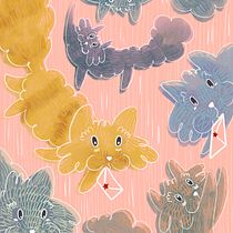 Me marcho con los gatos. Traditional illustration project by jess_ledesma - 04.10.2018