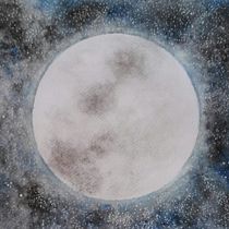 Luna galáctica. Un progetto di Artigianato, Belle arti, Illustrazione tradizionale e Pittura di Catalina Ossa - 11.04.2018