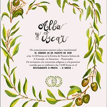 Invitación de boda. Fine Arts project by Loli Crespo - 04.23.2018